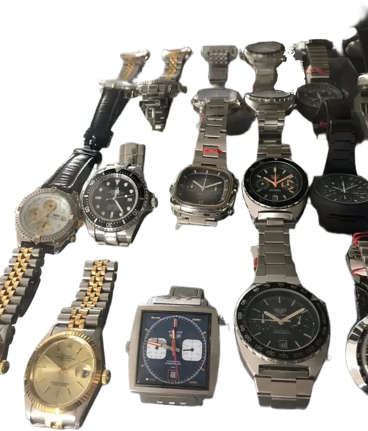 Collection de montres-bracelets analogiques en métal et cuir