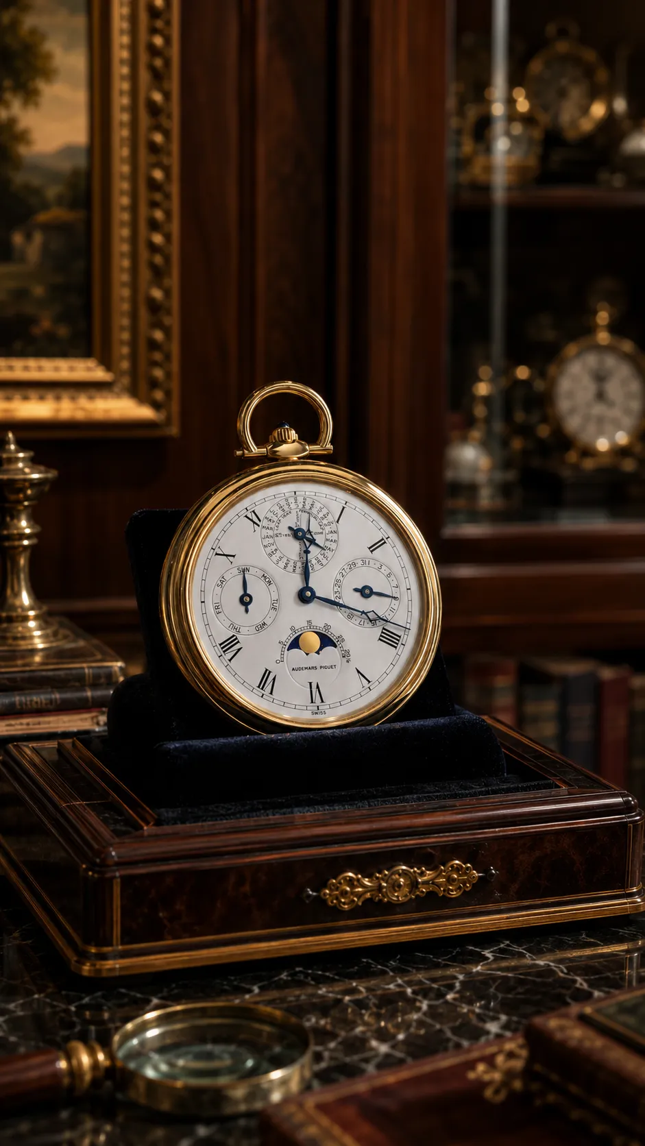 Montre de poche en or de luxe